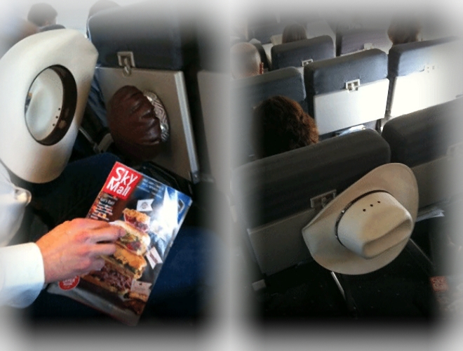 The Hat Buddy for Airplane use